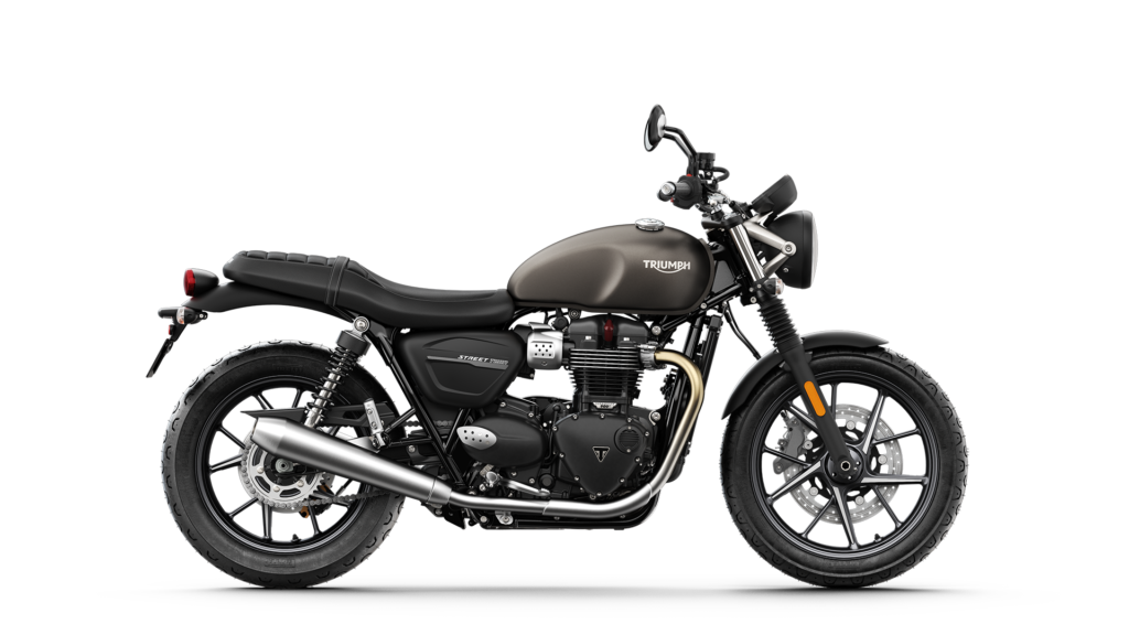 triumph street twin 900 สีเทาอมอุ่น