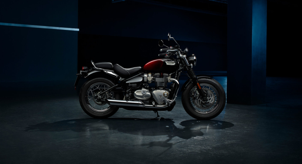 รถ บิ๊กไบค์คันเล็ก triumph รุ่น BONNEVILLE SPEEDMASTER RED STEALTH EDITION