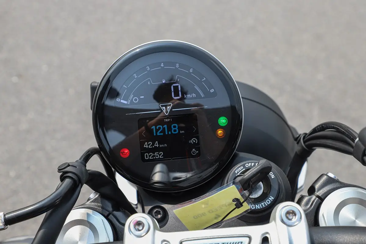 หน้าจอแสดงผล speed twin 900